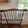 Oval Pedestal Dining Table with Two Pairs of Windsor Chairs - 11