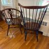 Oval Pedestal Dining Table with Two Pairs of Windsor Chairs - 14