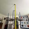 Wrought Iron Hanging Six-Light Taper Candle Chandelier - 6
