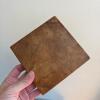 Primitive Country Decor Lot - Basket, Coaster Set and Stone Tile - 4