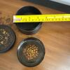 Primitive Country Decor Lot - Basket, Coaster Set and Stone Tile - 9