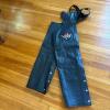 Harley-Davidson Black Leather Motorcycle Chaps - XS with Eagle Patch - 2
