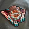 Harley-Davidson Black Leather Motorcycle Chaps - XS with Eagle Patch - 3