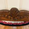 25" x 27" Ornate Carved Wood Wall Mirror - Heavy - 6