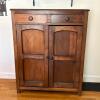 Wooden Pie Safe with Punched Tin Sides - Contents not Included