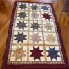 Patchwork Star Quilt - 47.5" x 73.75"