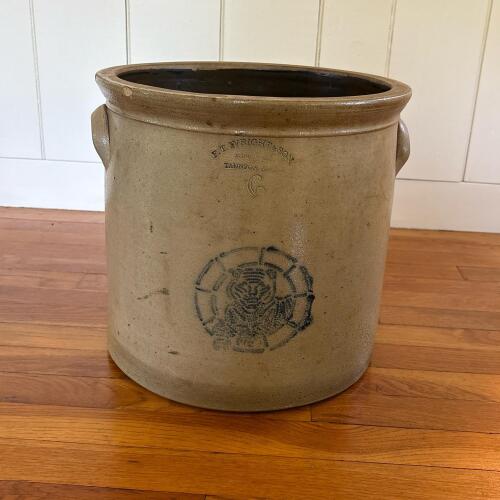 F.T. Wright and Son Six-Gallon Stoneware Crock