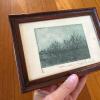 5" x 7" Pair of Signed Etching Prints by Robert Aiello - &ldquo;Lonely Tree&rdquo; and &ldquo;Water Weeds&rdquo; - 2