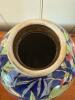 Painted "Cretone" Floral Ceramic Vase - 3