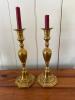 Brass Candlesticks Pair