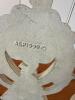 Ornate ASPI 1999 Resin Bookends Pair &ndash; Ivory Scroll Heart Design - 3