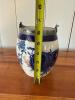 Adams of Tunstall Cobalt Blue Biscuit Barrel with Metal Lid - 5