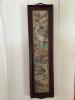 8"x22" Framed Embroidered Textile Panel