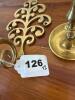Brass Candle Holder Pair - 5