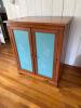 Wooden Media Cabinet with Double Doors