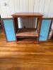 Wooden Media Cabinet with Double Doors - 2