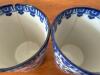 Pair Japanese Blue & White Porcelain Yunomi Tea Cups - 4