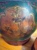 Hand-Painted Wooden Jar with Lid - 2