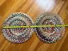 Set of 2 Multicolor Braided Round Chair Pads - 2