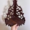 Victorian Fretwork Wooden Corner Wall Shelf - 2