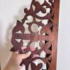Victorian Fretwork Wooden Corner Wall Shelf - 3