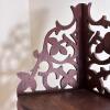 Victorian Fretwork Wooden Corner Wall Shelf - 4