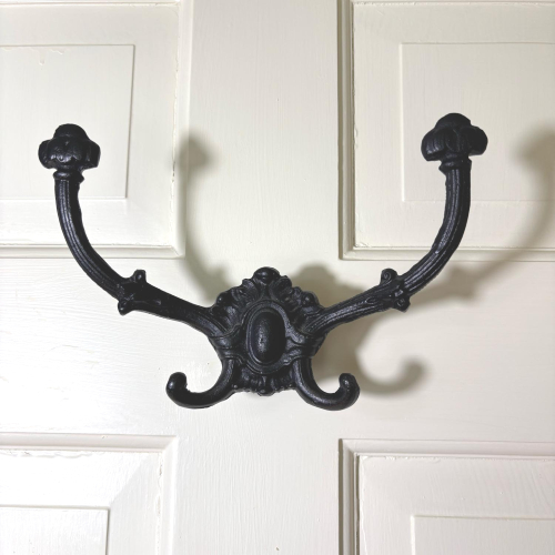 Ornate Victorian Style Cast Iron Coat Hook