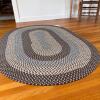 Braided Oval Area Rug, 6'x4'