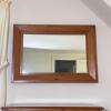 Rectangular Wall Mirror with Solid Wood Frame