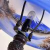 Hand-Painted Mt. Fuji Art Nouveau Table Lamp - 6
