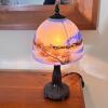 Hand-Painted Mt. Fuji Art Nouveau Table Lamp - 11