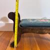 Vintage Wooden Footstool with Floral Needlepoint Upholstery - 13