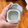 Vintage Blue & White Ceramic Candlestick, Trinket Box, & Cup - 7