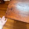 Vintage Solid Wood Blanket Chest with Dovetail Joints - 4
