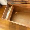 Vintage Solid Wood Blanket Chest with Dovetail Joints - 8