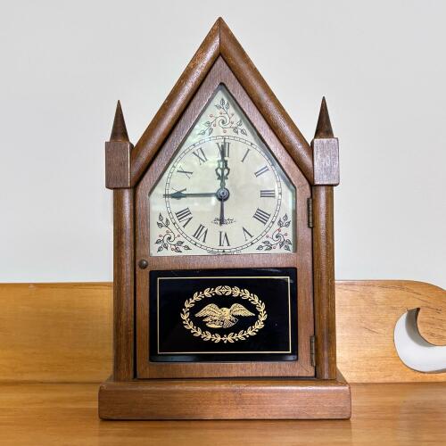 New England Clock Co Steeple Mantel Clock