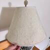 Vintage Ceramic Ginger Jar Table Lamp with Embroidered Shade - 6