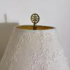Vintage Ceramic Ginger Jar Table Lamp with Embroidered Shade - 7