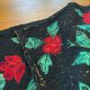Hand-Hooked Wool Rug with Red Roses, 2' x 3' - 7