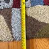 Hand-Hooked Wool Rug with Farm Scene Folk Art. 1'6" x 2'1" - 8