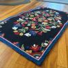 Hand-Hooked Wool Floral Accent Rug, 2' x 3'5"