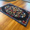 Hand-Hooked Wool Floral Accent Rug, 2' x 3'5" - 3