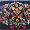Hand-Hooked Wool Floral Accent Rug, 2' x 3'5" - 6