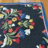 Hand-Hooked Wool Floral Accent Rug, 2' x 3'5" - 7