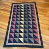 Handmade Triangle Patchwork Quilt, 41" x 73" - 2