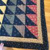 Handmade Triangle Patchwork Quilt, 41" x 73" - 4