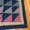 Handmade Triangle Patchwork Quilt, 41" x 73" - 5
