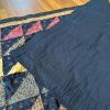 Handmade Triangle Patchwork Quilt, 41" x 73" - 7