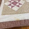 Handmade Multicolor Sawtooth Star Patchwork Quilt, 65" x 82" - 6