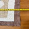 Handmade Multicolor Sawtooth Star Patchwork Quilt, 65" x 82" - 9